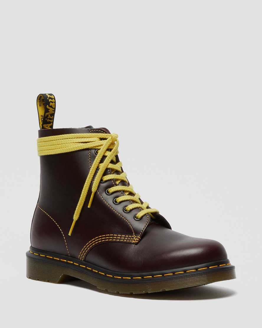 Dr. Martens 1460 Pascal Atlas Lær Snørestøvler Dame Burgunder [4896IKJOL]